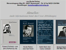 Tablet Screenshot of bockelverlag.de